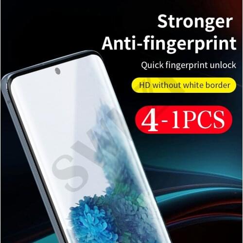 4-1Pcs Film for Samsung Galaxy s20 s21 FE ultra s8 s9 s10 lite s10e plus s5 s6 s7 edge tempered glass phone screen protector