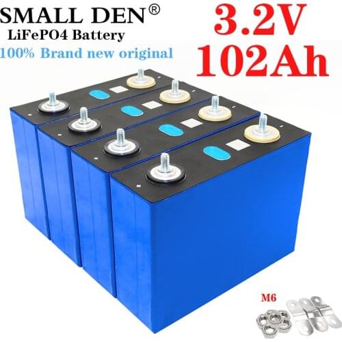 4PCS LifePO4 battery 3.2v 100Ah 3C discharge,used for 12V DIY solar inverter electric car golf cart manufacturing marine battery