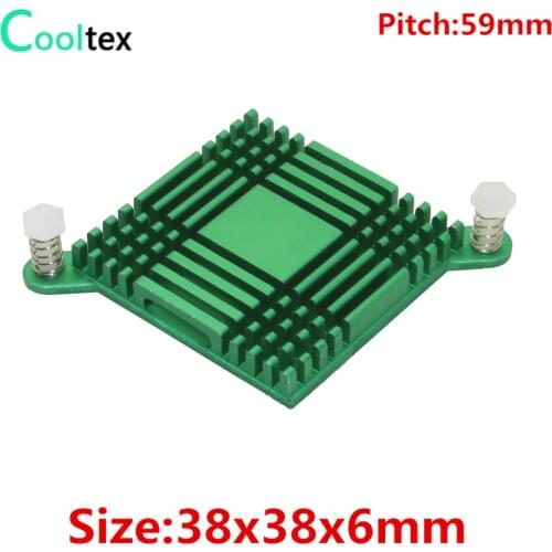 5pcs/lot 38x38x6mm Aluminum Heatsink South and North Bridge heat sink Chip Electronic radiator cooler cooling