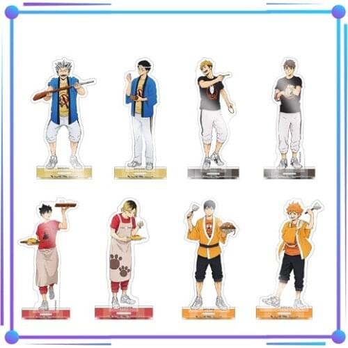 Anime Haikyuu!! Cartoon Acrylic Figure Stand Display Model Plate Tabletop Toy Hinata Shoyo Tobio Kageyama Kei Tsukishi Cosplay