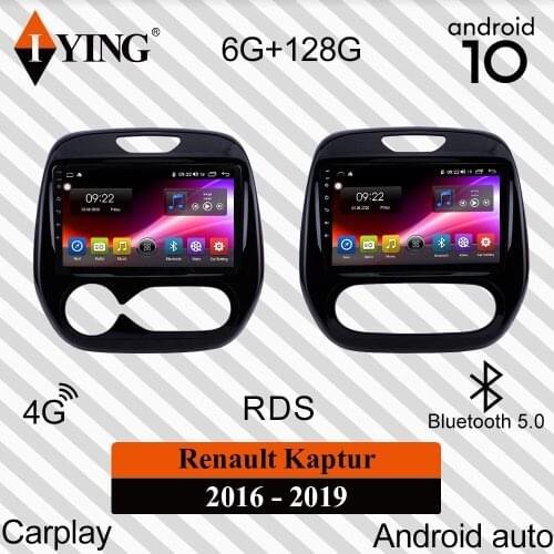 IYING Carplay For Renault Kaptur 2016-2019 Android Auto Car Radio Multimedia Video Player Navi GPS DSP Android 10 QLED Screen