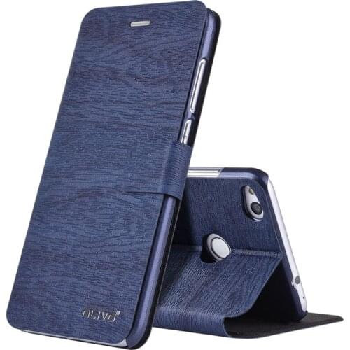 ALIVO For Huawei P8lite 2017 case with Magnetic adsorption,wood pattern PU leather flip case+Card Pocket for huawei p8 lite 2017