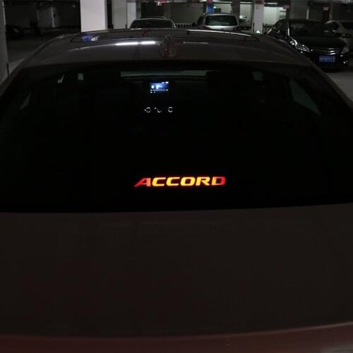 For Honda Accord 2008-2018 Carbon Fiber Car Brake Lights Decorative Cover Stop Lamp Stickers Modified Accessories