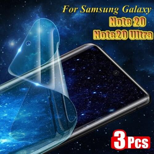 For Samsung Galaxy Note 20 Ultra Hydrogel Film Screen Protector For Galaxy Note20 Anti Scrach Waterproof HD Screen Protectors