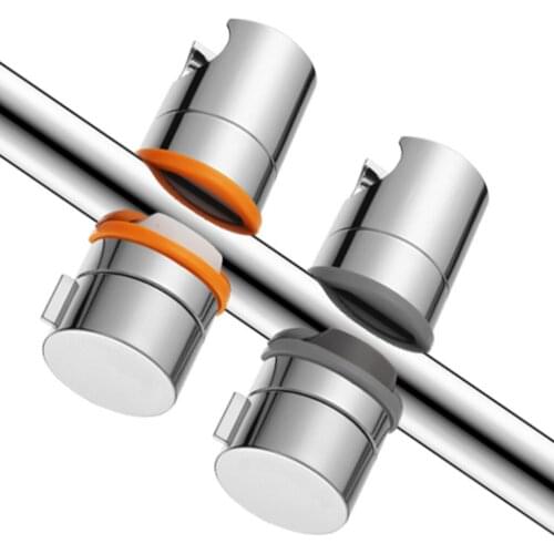 19-25mm Chrome Shower Rail Head Slider Holder Adjustable Clamp Holders Bracket Bathroom Household Supplies