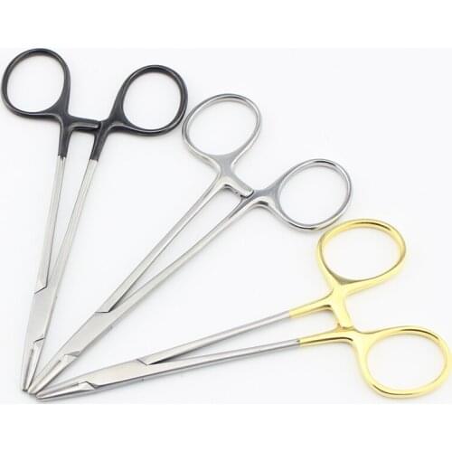 High-quality stainless steel needle holder, surgical aesthetics and plastic needle holder, insert clamp needle holder, strong su