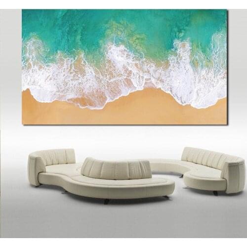 JQHYART Sandy Beaches Paintings Print On Canvas Abstract World Map Canvas Office Pictures on the Wall Decor for Home No Frame