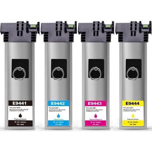 3BK+1C+1M+1Y Compatible Ink Cartridge For EPSON T9441 T9442 T9443 T9444 Pro WF-C5210DW WF-C5290DW WF-C5710DWF C5790DWF Printer