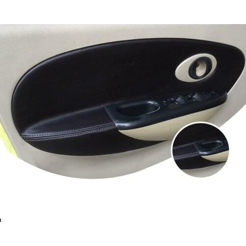 Microfibre Leather Doors Panel Armrest Decorated Cover For Chevrolet Spark Cherry QQ3 CAB144