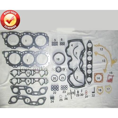 VG30E J30 Engine Full gasket set kit for Nissan Navara D21/Maxima/Pathfinder/300 ZX 3.0L 2960cc 1984-1996 50179200 10101-85E25