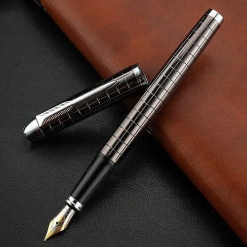 1PC Luxury Metal Fountain Pen Business High Quality Writing Signing Calligraphy ink Pens Office&School Stationary Supplies 03925