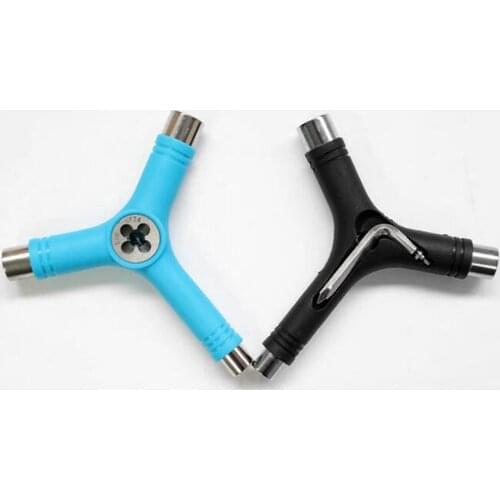 Blue or Black Skate Tool Skateboard Tool Y-tool Aluminium Alloy All In One Tool