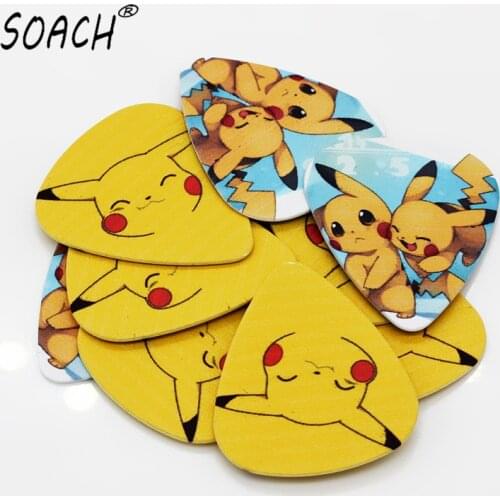 SOACH 50PCS 0.46mm Japanese anime role Hot sale exquisite high quality two side earrings pick DIY design pick guitar picks
