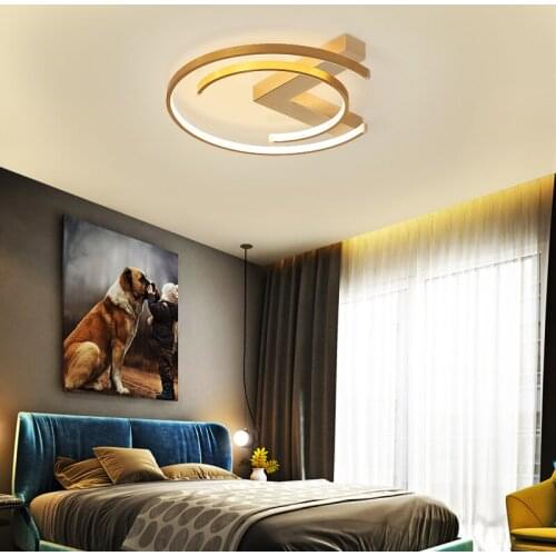 Modern Golden Luster LED Ceiling Lamp for Bedroom Living Room Dining Creative Overhead Chandelier Home Decoration Fixtures