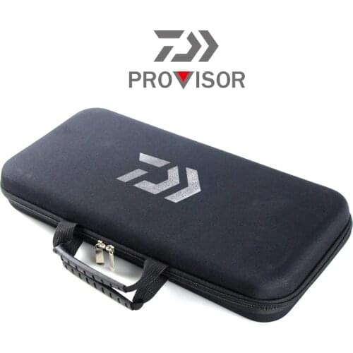 2020 Daiwa NEW Portable Fishing Rod Bag Double Zipper Shockproof Storage Box Travel Fishing Tackle Reel Bag