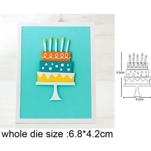 Candle Cake Metal Cutting Dies Scrapbooking Stencils dies DIY Paper Card Making Decorative Embossing Die Cut Craft Dies 2020 NEW