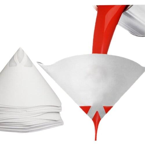 WAERTA 50pcs Paint filter paper funnel car paint spray paint filter