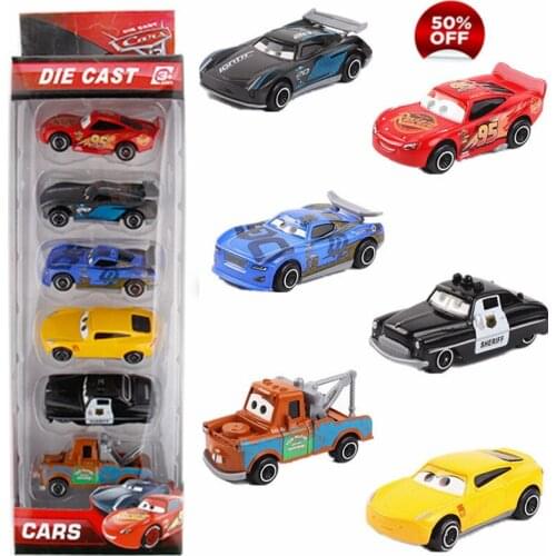 1:64 Pixar Cars 3 Metal Car Toys Lightning McQueen Black Storm Jackson Diecast Model Car Toy Boys Birthday Christmas Gift