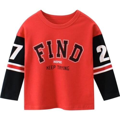 2019 Children T-shirt Boys Girls Clothes Letters Brand Baby Girl Tops & Tees cartoon Kids Long Sleeve Sweatshirt Boy T shirts