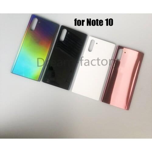 10PCS OEM Back Glass Rear Cover Battery Door With Adhesive for Samsung Galaxy Note 10 Plus