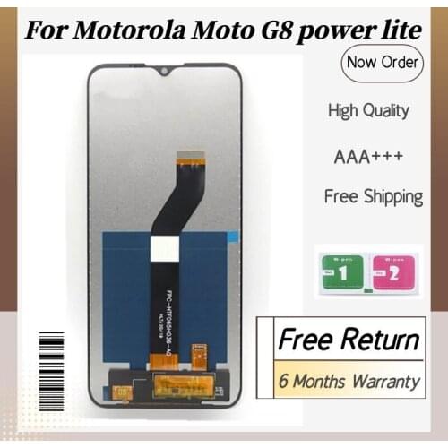 6.5'' Original For Motorola Moto G8 Power Lite LCD Display Touch Screen Digitizer Assembly For Moto G8 Power Lite lcd XT2055
