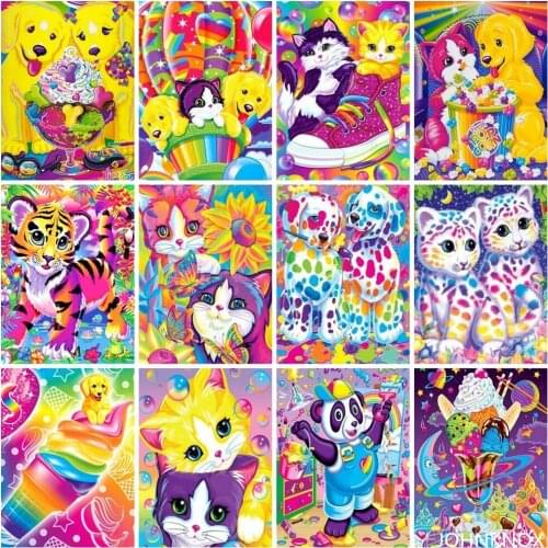 Cartoon Animal Cat Diamond Painting 5D Diy Diamond Embroidery Full Round& Square Drill Diamond Mosaic Cross Stitch Home Decor