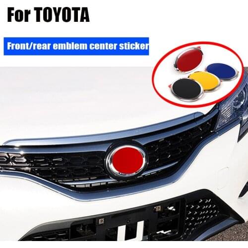 Car Styling ABS Front Grill Rear Trunk Emblem Badge Covers Accessory for Camry Reiz Sienna prius Land Cruiser Rav4