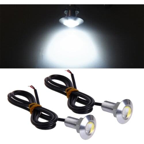 1 Pair DC 12V 23mm Eagle Eye LED Daytime Running DRL Light Car Auto Lamp White R3MD