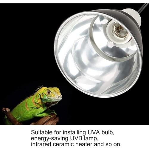 High Quality Dome Reptile Lamp Fixture Reptile UVB Light Fixture Optical Reflection Cover For Reptile Glass Terrariums