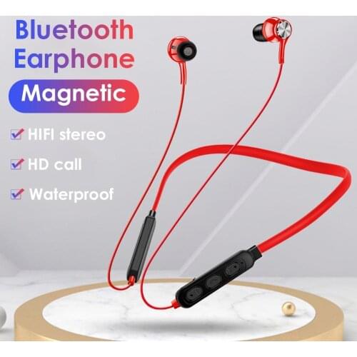 G03 Wireless Bluetooth Magnetic Adsorption Stereo Earphones Neckband Earbuds
