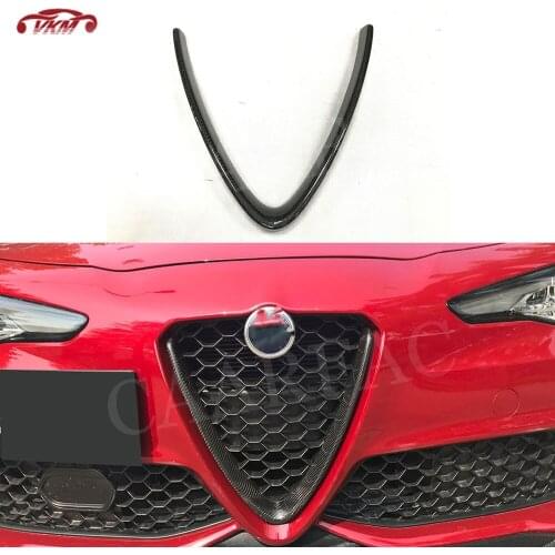 Racing Grille Front Lower Grille Frame Cover Trim Decoration for Alfa Romeo Giulia 2016 2017 2018 V Type Car Accessories