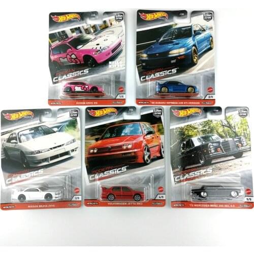Hot Wheels Cars Car Culture Modern Classics HONDA CIVIC Collectibles Real Riders Metal Diecast Model Car Toys