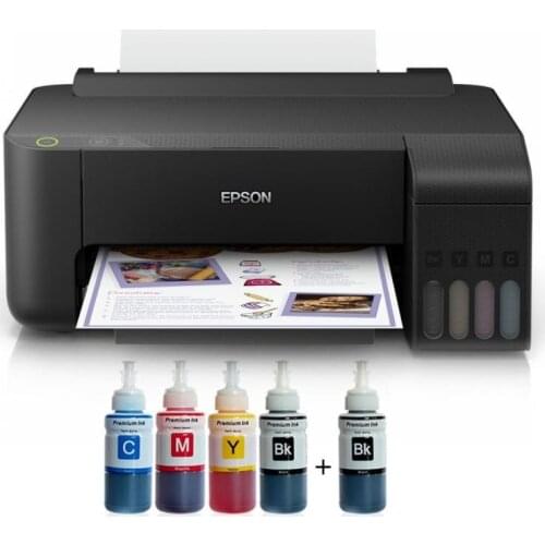 Epson Tank L1110 PhotoPrint Ink Printer 4 Color Ending Cartridge (1 Black Ink Gift)
