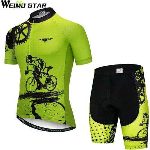 Weimostar 2019 pro team Cycling Set Men Summer Downhill Cycling Clothing Racing Sport MTB Bike Clothing Maillot Ciclismo Hombre