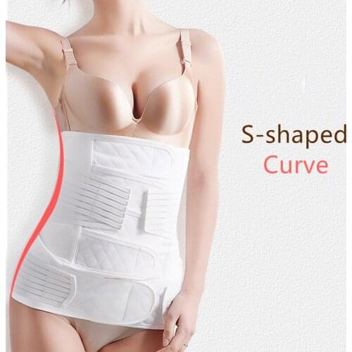Postpartum belt post partum bandage postnatal support girdle slim waist cincher shapewear belly band body shaper trainer corset