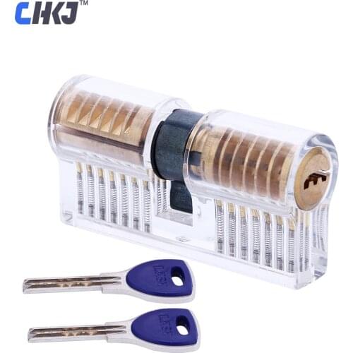 CHKJ Practice Transparent Lock Pick Visible Training Skill Cutaway Inside Copper Padlock Tool For Locksmith Supplier Hardware