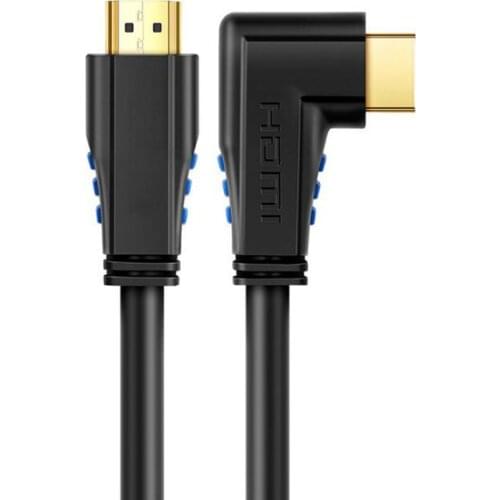 Right angled HDMI 2.0 cable 90 degree Angled HDMI cable HDR 4K 60Hz HDCP 2.2 for PS4 pro apple tv projectors HDMI extender HDTV