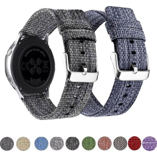 Watch Band Nylon Straps 20/22mm Watch Accessories High Quality ten Colors Watchbands for Huawei Watch GT 2 42 46mm/Gear S3 S2