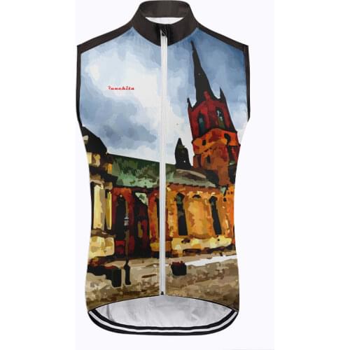 Runchita 2020 winddicht wasser abweisend cycling jersey sleeveless men lightweight windproof breathable mesh Cycle vest ciclismo