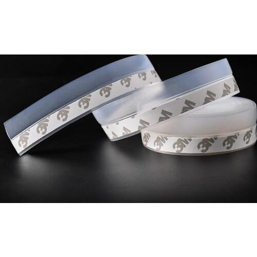 5M Self Adhesive Door Seal Strip Weather Strip Silicone Soundproofing Window Sealing Tape Draught Dust Door Strip 25MM/45MM