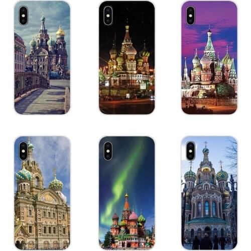 For Xiaomi Mi6 A1 5X 6X Redmi Note 5 5A 4X 4A 4 3 Plus Pro pocophone F1 Silicone Cover The Church of Our Savior on Spilled Blood