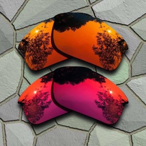 Red Orange&Violet Red Sunglasses Polarized Replacement Lenses for Oakley Bottle Rocket