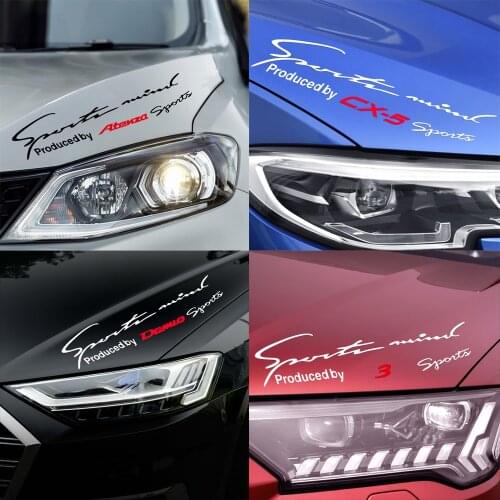40*9.6CM Car Styling Reflective Lamp Eyebrow Sticker For mazda CX-3 CX-5 CX-8 Axela Atenza MS demio MPS 3 6 Car Accessories
