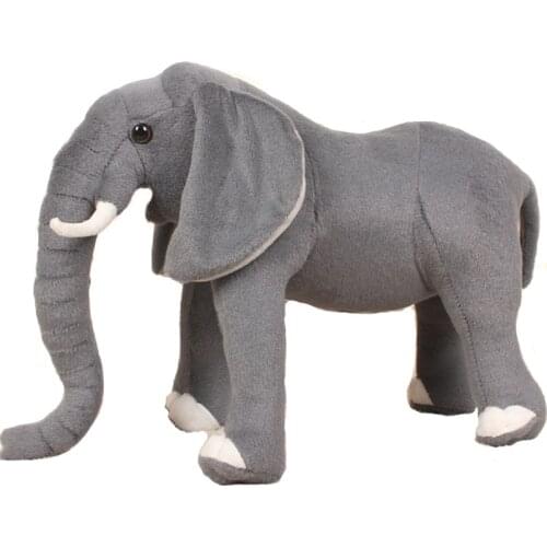 Super Big Size 42cm/50cm/58cm/80cm Real Life Elephant Stuffed Plush Toys Artificial Animal Toy Doll Home Decor Accessories Toys