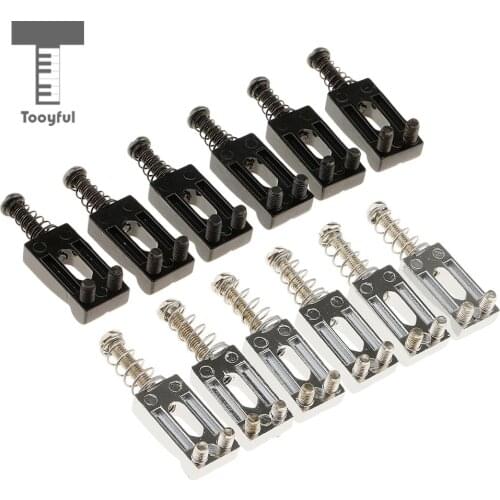 Tooyful 6Pcs/Set Guitar Vibrato Bridge Tremolo Saddles Roller for Electric Guitar Parts Replacement