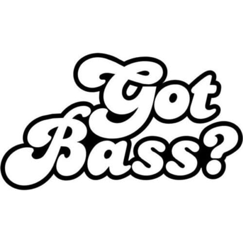 15.2*8.7CM GOT BASS Funny Car Styling Decals Sticker Creative Car And Motorcylcle Accessories Black/Silver C9-0228
