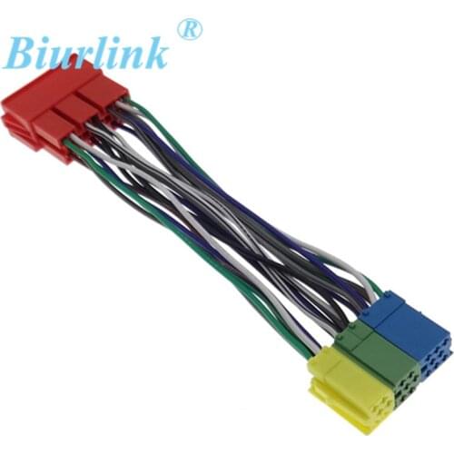 20 Pin Radio MINI ISO Connector Extension Harness Adapter Cable Distributor for Volkswagen Audi Skoda