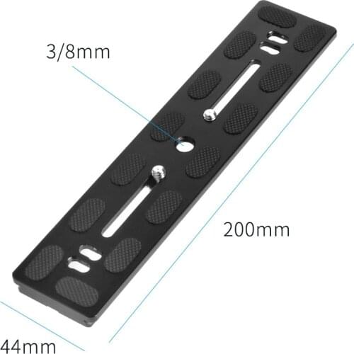 200mm PU Quick Release Plate Tripod Plate Camera Stand Mount Plate DSLR Long Adapter for Arca Swiss Clamp Camera with 1/4 Screw