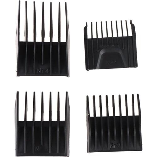 4pcs/set Limit Comb Barber Professional Universal Hair Clipper Limit Comb Replacement Cutting Guide Combs For Moser 1400 Series