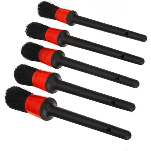 5Pcs Car Detailing Brush Auto Cleaning Car Cleaning Detailing Set Dashboard Air Outlet Clean Brush Tools Car Wash Accessories